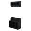 Banc de rangement pour chaussures avec tablettes et 4 crochets, portemanteau avec portemanteau mural, rangement pour vestibule, vestibule-1236942667
