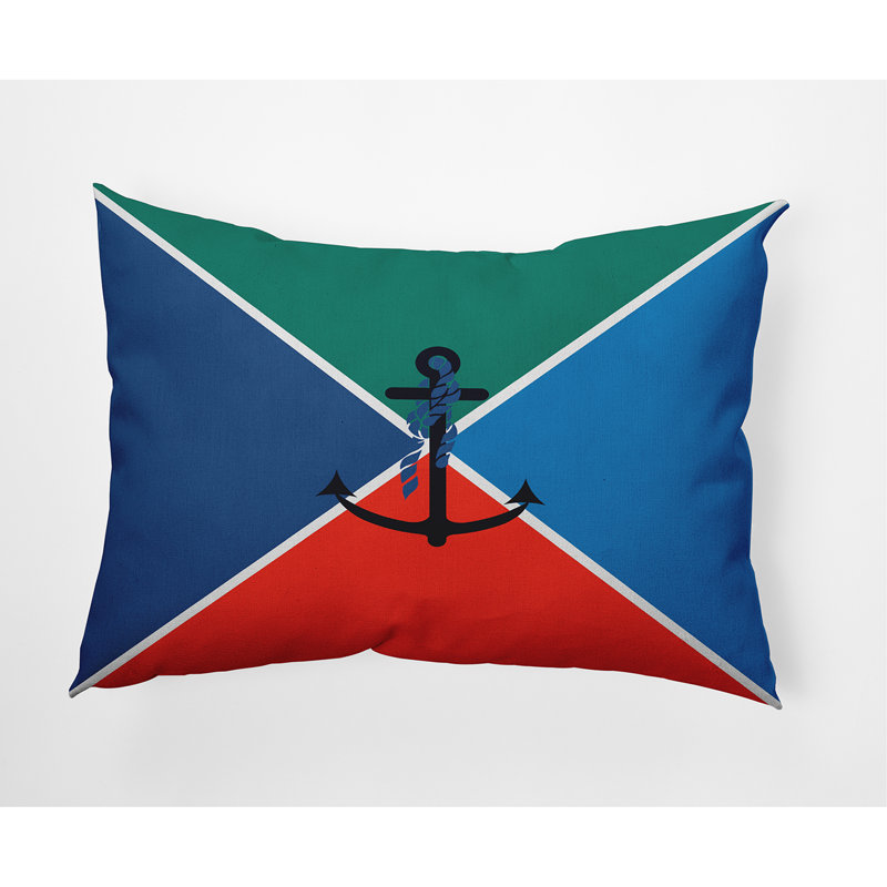 Coussin intérieur / extérieur Anchor Flag, Vert