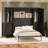 Her Majesty Murphy Bed with Storage Cabinets-88730511-89053060