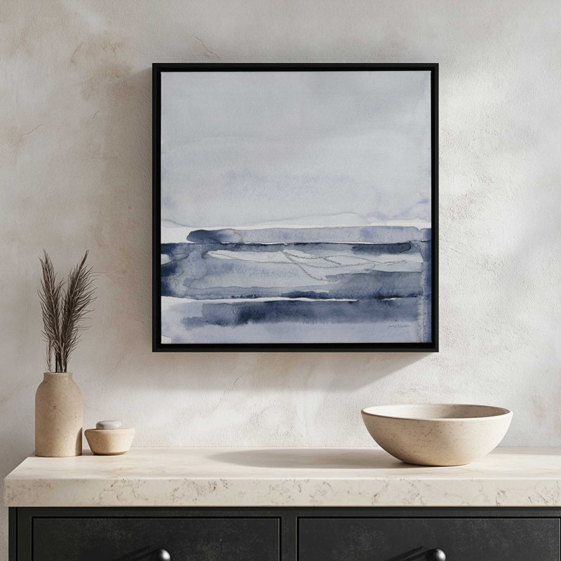 «Gray Skies II» par Jocelyn Elizabeth, reproduction d'art, 36 W x 36 H, White, Framed Canvas