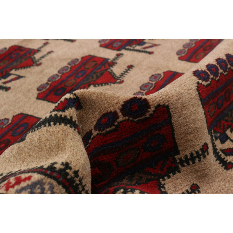 Tapis brun clair Rare War 2 pi 11 po x 4 pi 4 po