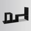 Rotatable Black Desktop Organizer Shelf-67867153