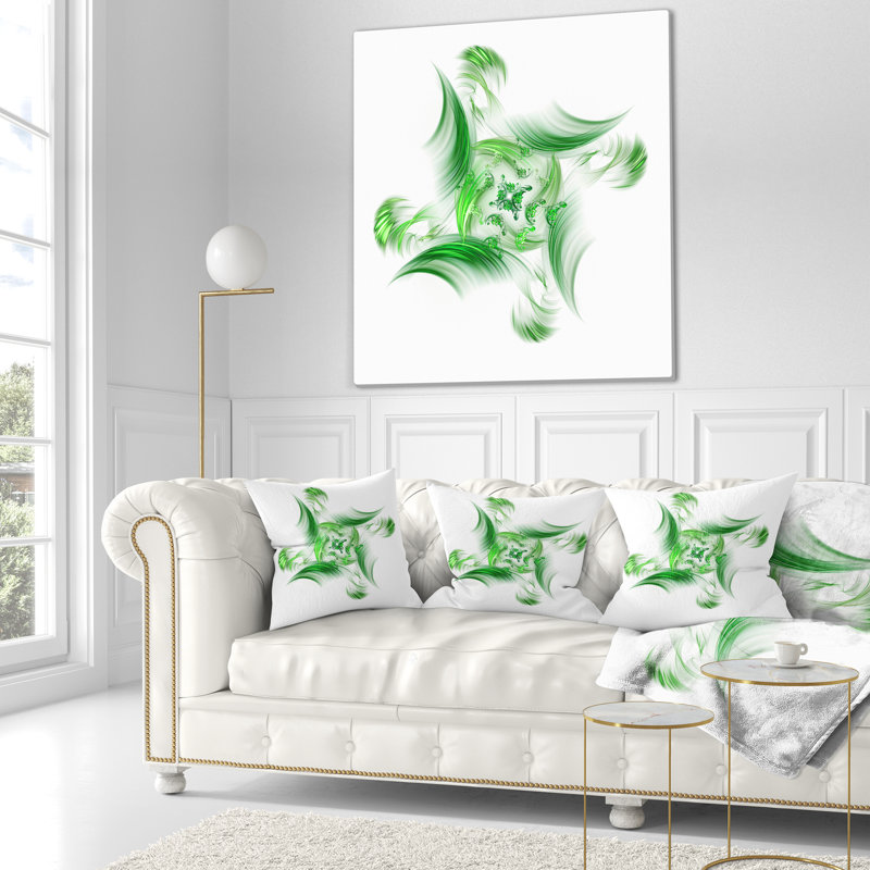 Couverture Rotation of Small Universe, L 59 po x L 71 po, Blanc/vert