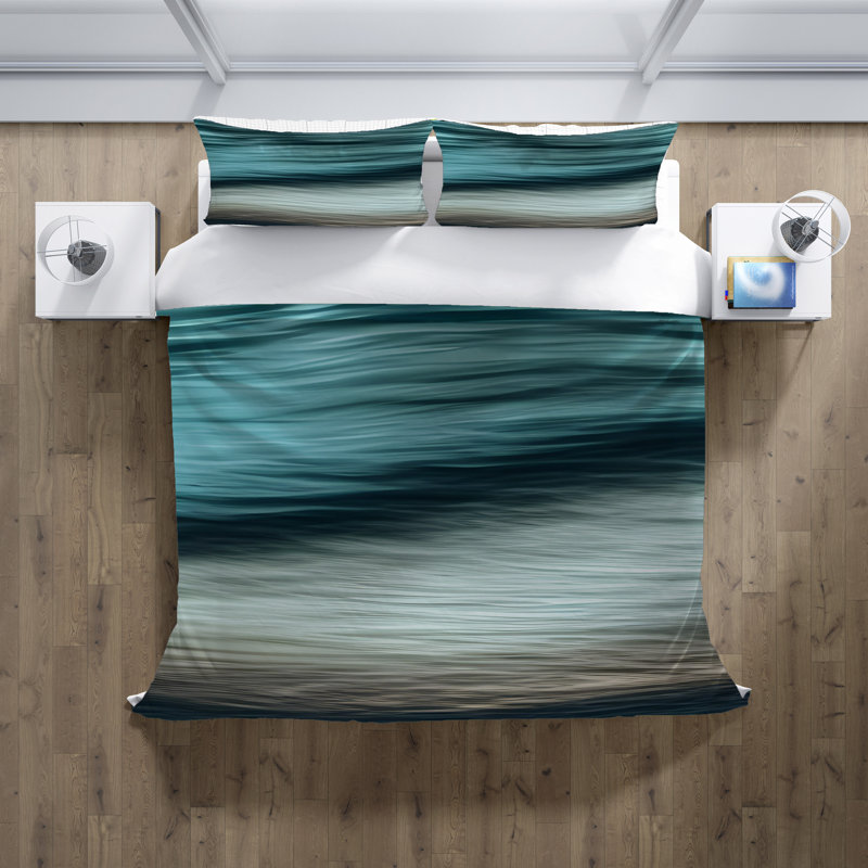 Polyester Abstract Duvet Cover, King Duvet Cover + 2 King Shams