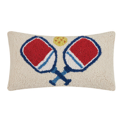 Pickleball Wool Hook Pillow