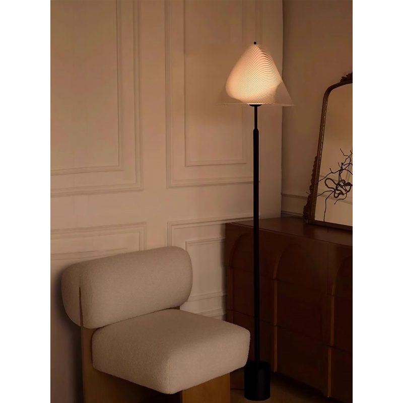 Light Luxury High-End Wrought Iron & Acrylic Glass Floor Lamp