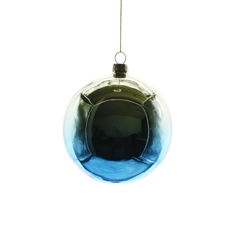 Ornement boule bleue suspendue (paquet de 2), Bleu