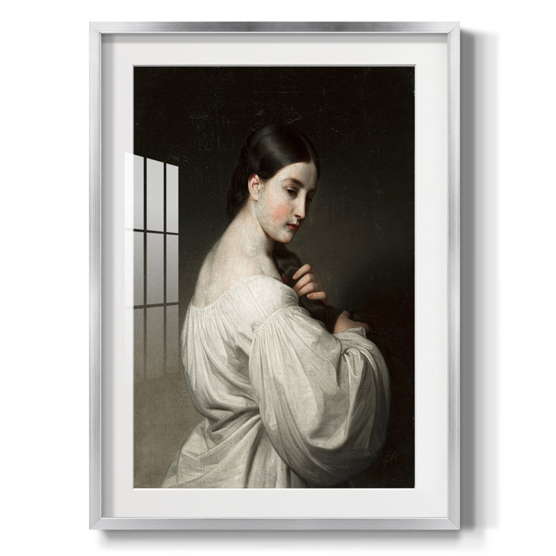 Vintage Portrait Print CXXVI -Framed Print