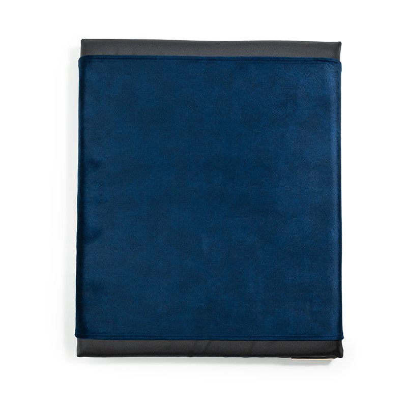 Orthopedic Polyester Pet Bed, 8cm H x 70cm W x 90cm D, Dark Blue