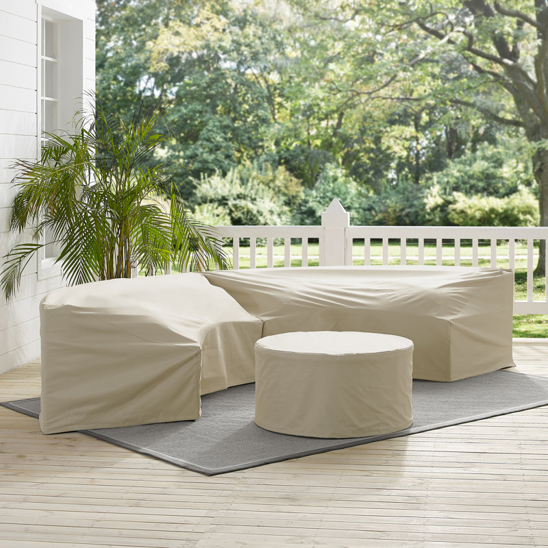 Ensemble de conversation 3 pièces, Brun clair, H 26 po x l 82,63 po x P 31,5 po