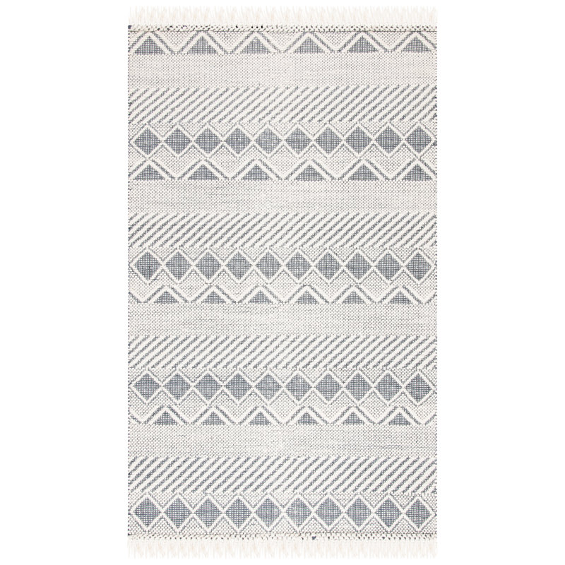 Serio Natura Hand Woven Wool Geometric Rug, Rectangle 3' x 5'