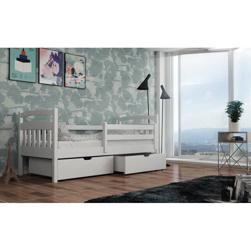 Manz Cabin Bed with Storage Included, White Matt