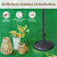 Base de parasol de marché en fer robuste 26,5 lb Servais Servais-265397255