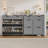 Shoe Cabinet with 4 Flip Drawers & 2 Top Drawers, High-Gloss Hidden Entryway Shoe Storage Organizer-718919488-706500400