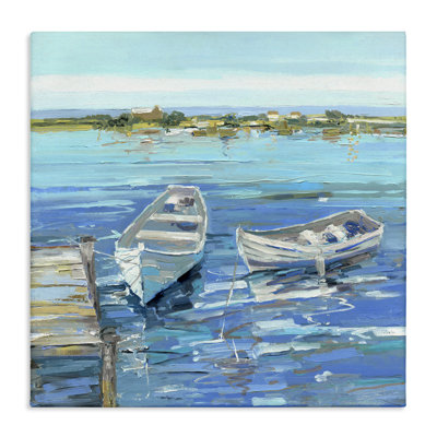 " Serene Rowboats Ocean Dock " by Sally Swatland