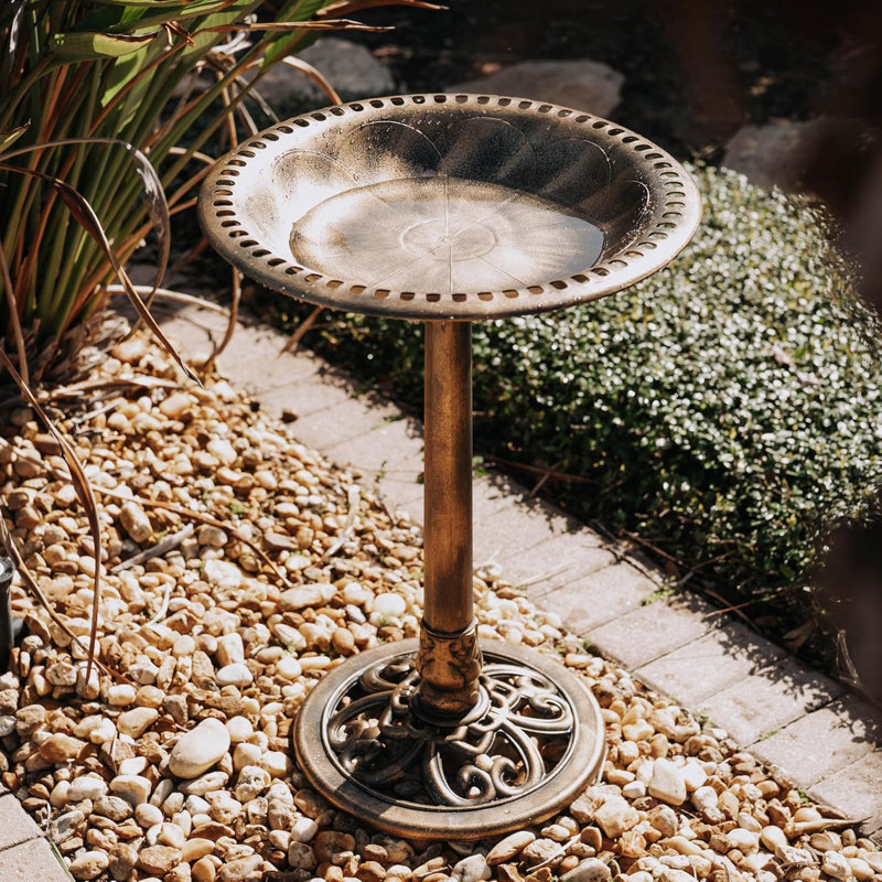 Bain pour oiseaux d'extérieur - Bronze - 27 pouces