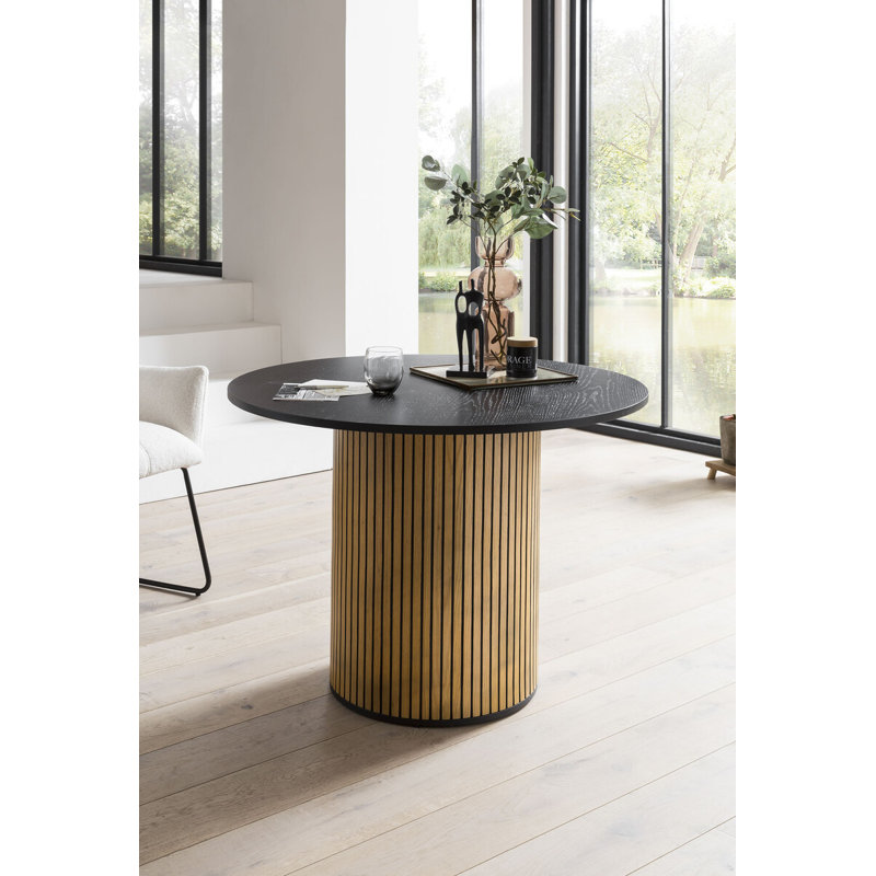Flitwick Metal Base Dining Table, 75cm H x 120cm L x 120cm W