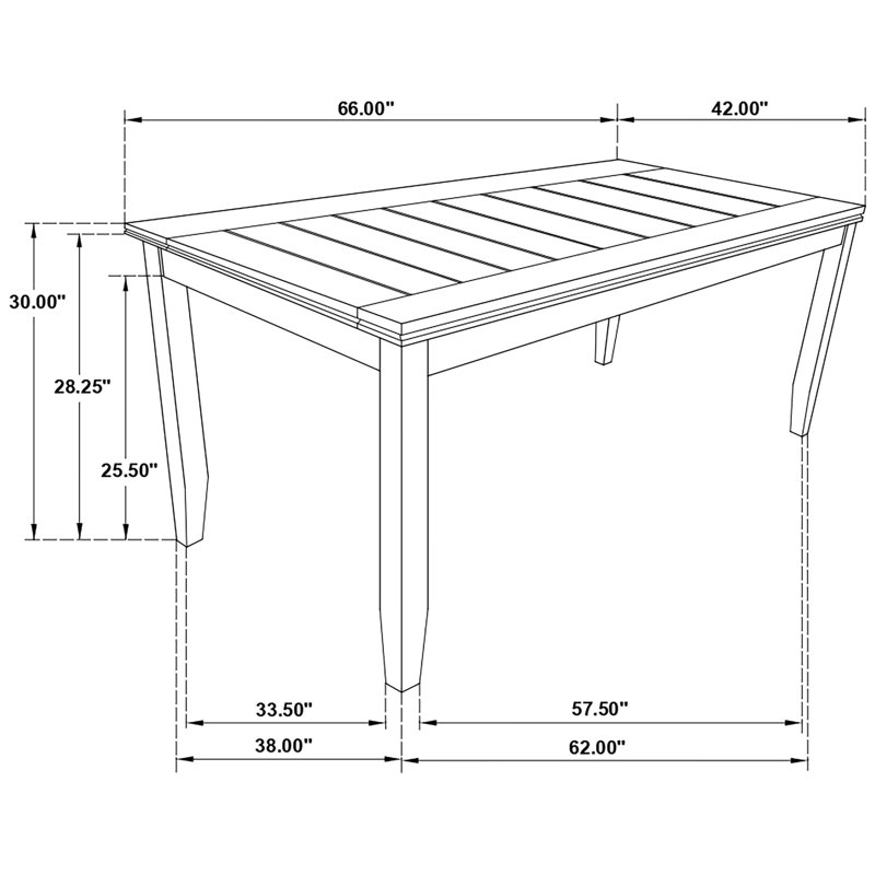 5 sièges rectangulaires gris foncé, sièges rembourrés en tissu, structure en bois d'hévéa massif rembourrée pour des repas familiaux confortables