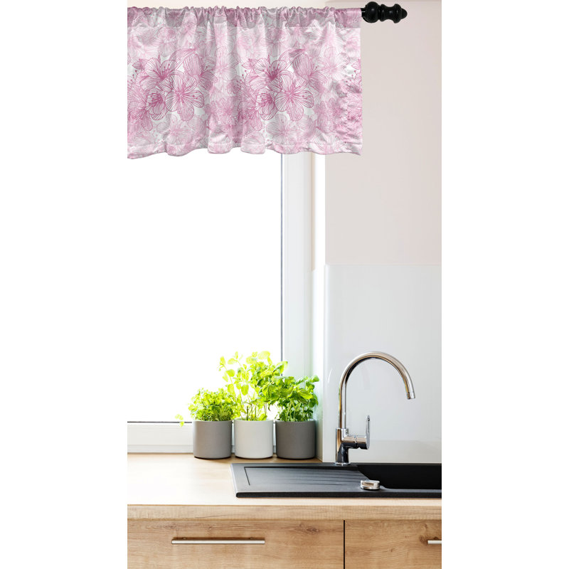 Ensemble de 2 cantonnières Ambesonne Cherry Blossom, L 54 po x L 18 po
