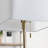 41" Crystal Table Lamp With White Shade