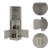 Gray Bar Cabinet For Up To 8 Beverage Bottles 2-Shelf With Special Storage Features Drinks-1406696030