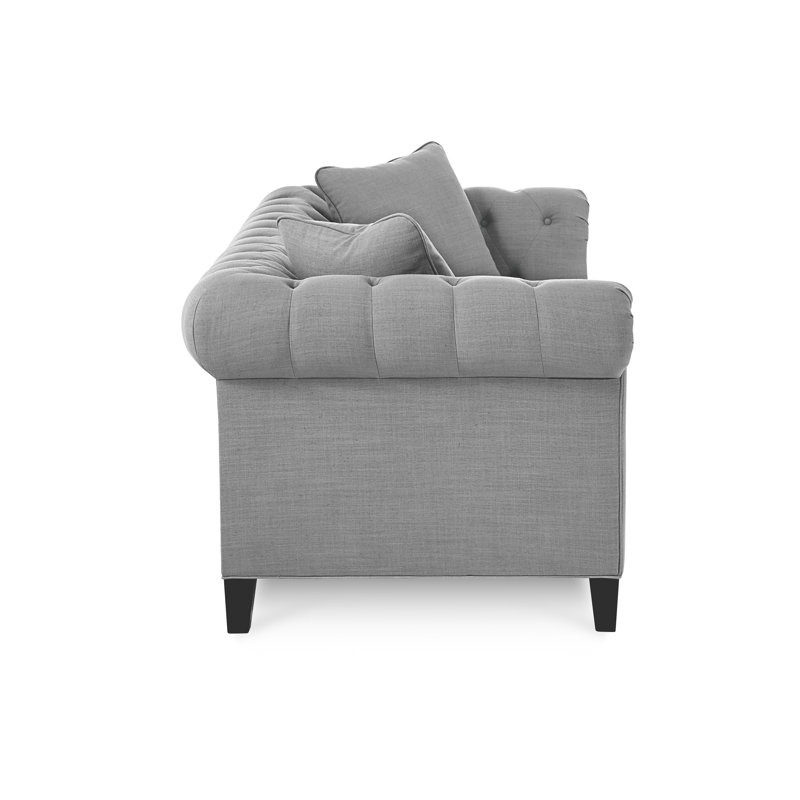 Caspar 82'' Upholstered Sofa, Thrillist Graphite Sustain®