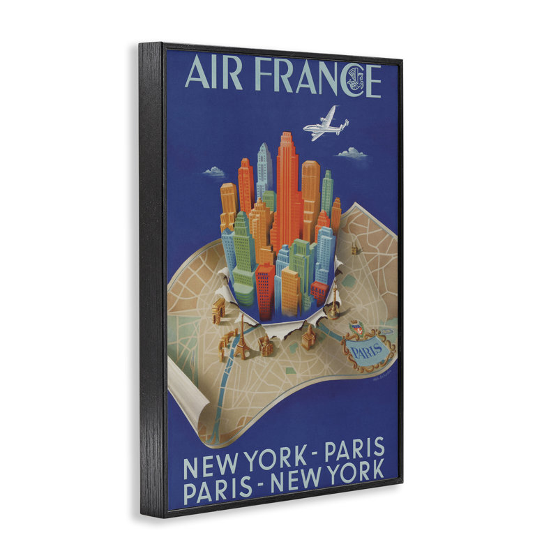 Giclée par Air Vintage, par Marcus Jules, H 18 po x l 12 po, Giclée encadrée noir minuit