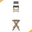 ENSEMBLE BISTRO, 2 chaises + 1 table