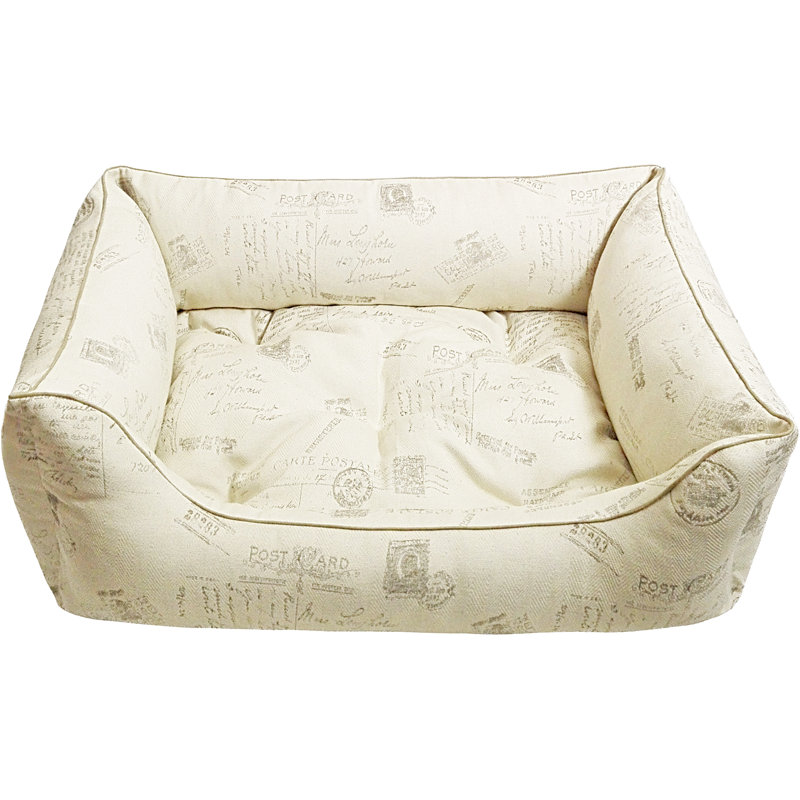 Orthopedic Polyester Pet Bed, Taupe, Large (90cm W x 60cm D x 30cm H)