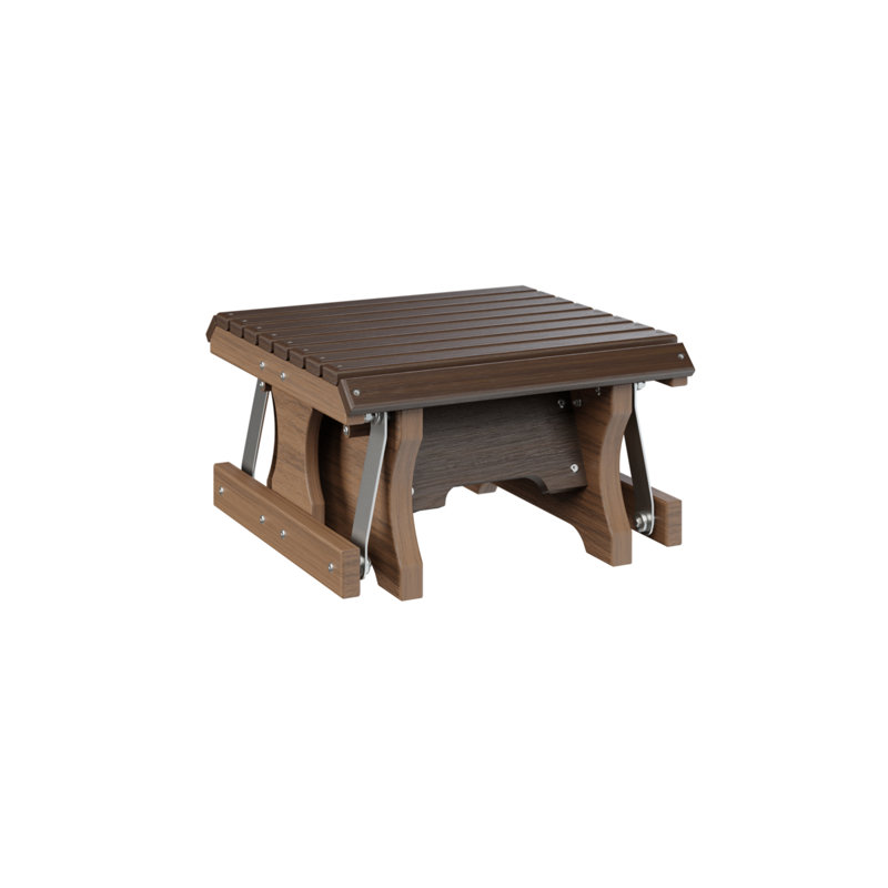 Tabouret Berlin, Brazilian Walnut Top/Antique Mahogany Base