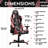 Creationstry Adjustable Reclining Ergonomic Swiveling PC & Racing Game Chair in Pink