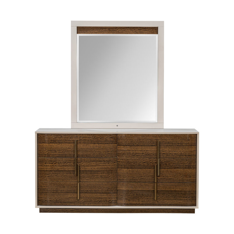 Pavira Walnut 6 - Drawer Dresser