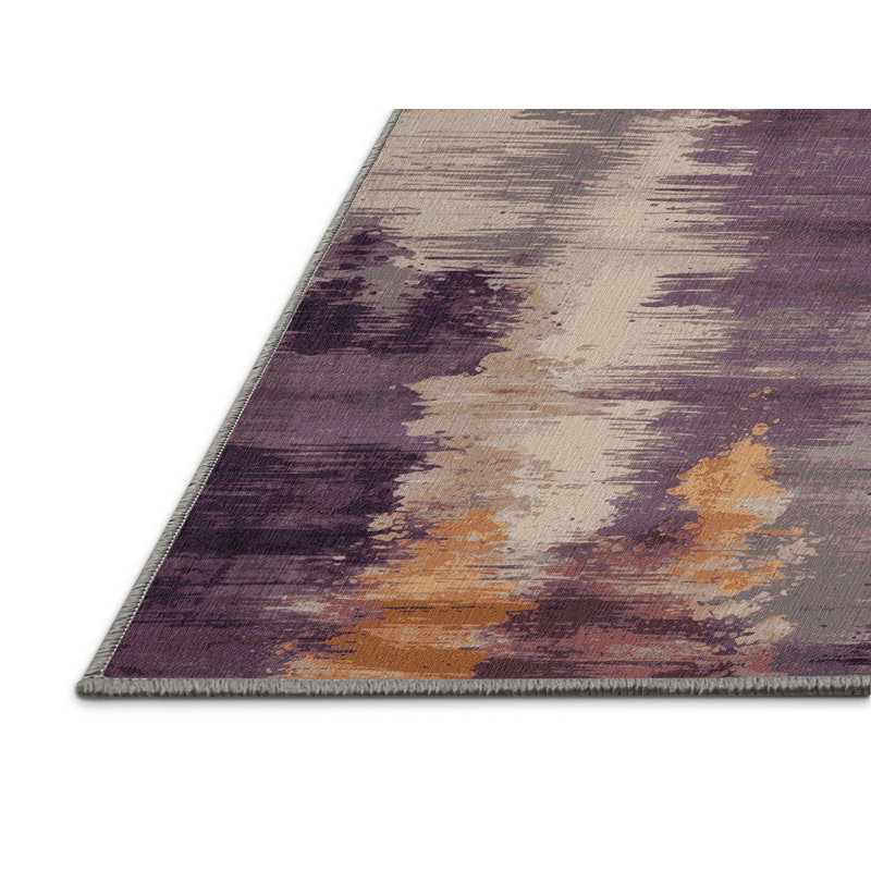 Tapis aquarelle lavable à la machine, Carré 3 pi