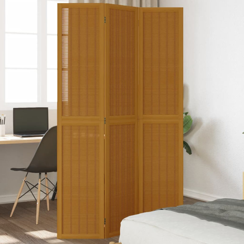 Onah Solid Wood Accent Room Divider, 200cm H x 110cm W