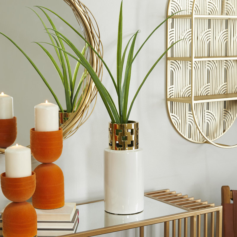 Vase de table en grès 11,85 po Audwen