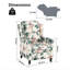 Fauteuil inclinable manuel à imprimé floral-1456641072