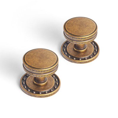 1.26" Diameter Gear-Shaped Circle Knob With Backplate(G018Y)