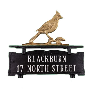 Metal Illuminated Mailbox Sign