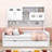 Wood Daybed with Trundle and Built-in Storage Cabinets and Shelves-925512128-925512130