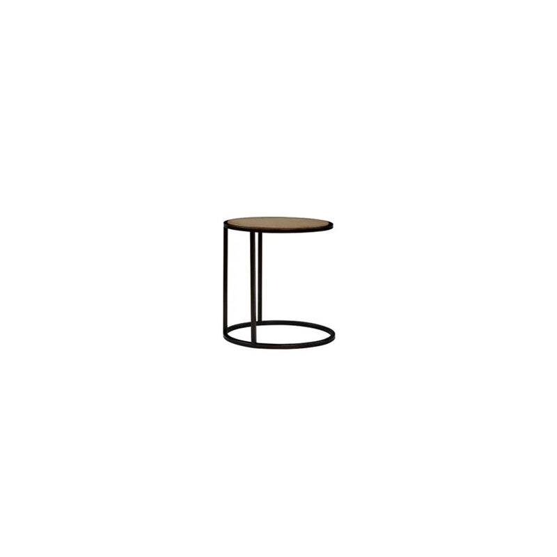 Table de chevet en métal / bois - Caramel