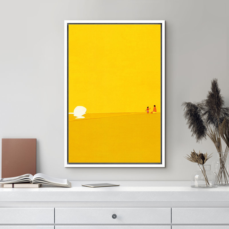 By The Beach, White, 24" H x 16" W