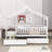 Heulwen Two Drawers Wooden House Bed-1726847272-1726847273