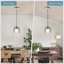 Suspension cylindrique Berngar à une lumière de 18 cm de large avec abat-jour en verre texturé bleu alvéolé pour îlot de cuisine-1636533774-1861760972