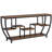 70.9 Inch Industrial Console Sofa Table With 7-Tier Storage, Extra Long Entryway Organizer For Living Room And Hallway