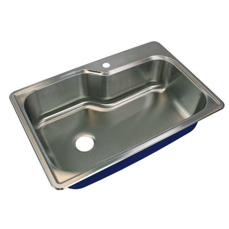 Évier de cuisine encastrable L 33 po x l 22 po Meridian, 1 trou