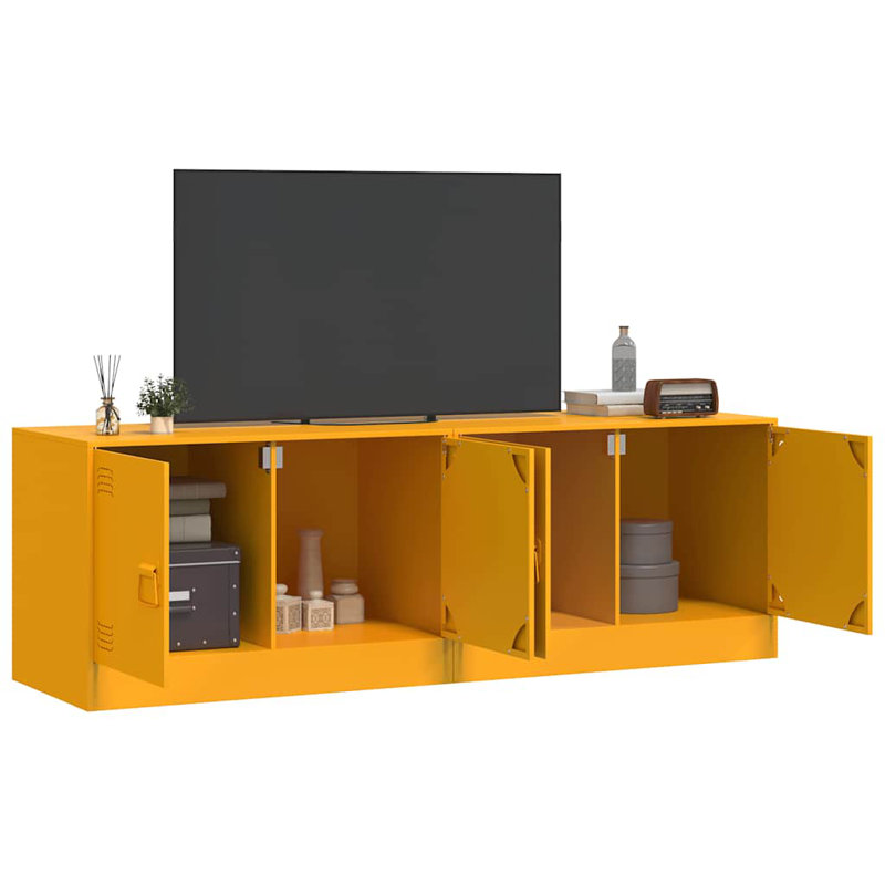 Ardussi Unfinished TV Stand for TVs up to 24", Mustard