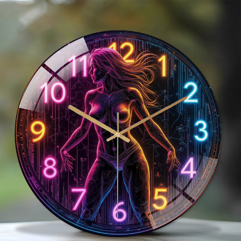 Horloge murale Neon