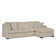 Bel-Air 123" Wide Down Cushion Stationary Sofa & Chaise
