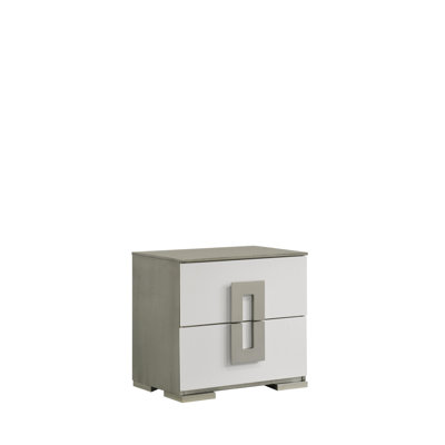 2 tables de chevet blanches - design épuré et table de chevet moderne et fonctionnelle 2 tiroirs pour l'organisation de la chambre à coucher