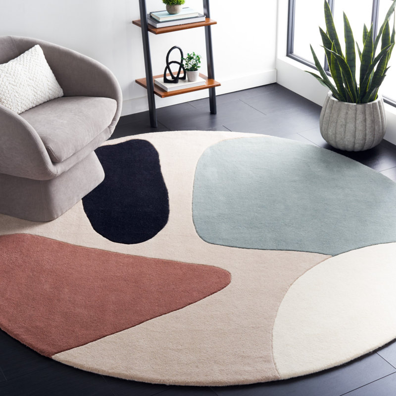 Heideman Hand Tufted New Zealand Wool Rug, Round 7'